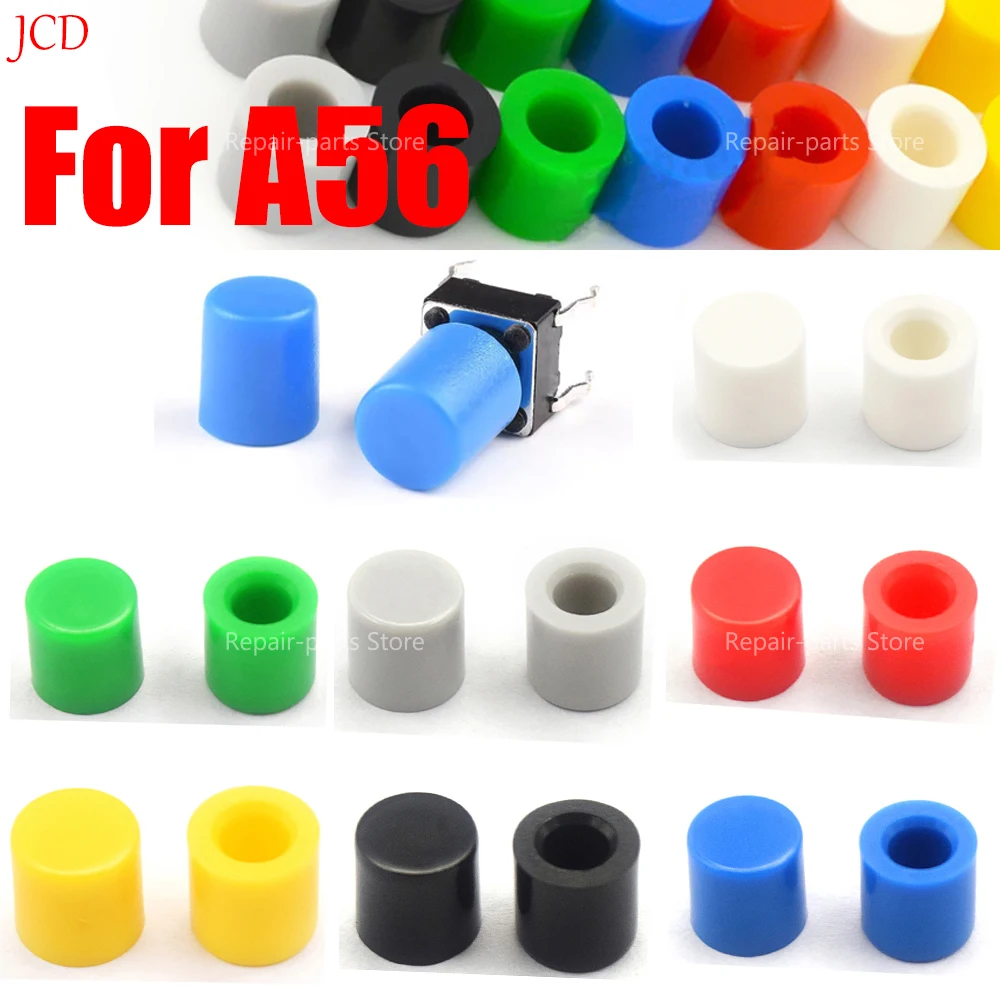 20 stücke 7 farbe A56 Tactile Push Button Schalter Kappe Tact Micro Schalter Taste Kappe Fit 6*6mm Schalter 6*6*5mm Image