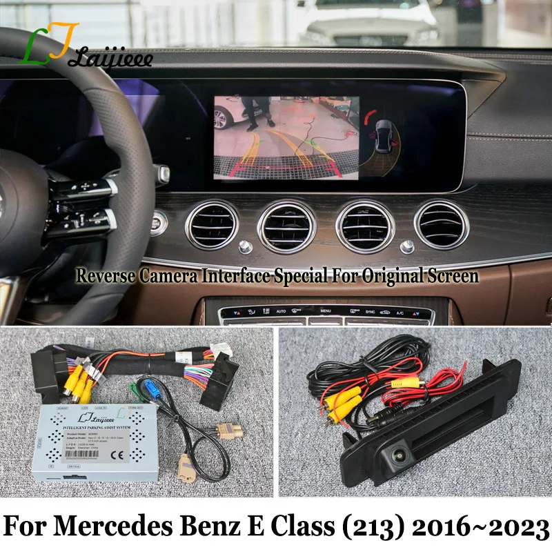 Für Mercedes Benz E Klasse W213 S213 A238 C238 2016 ~ 2023 Original Bildschirm Plug und Play HD Nachtsicht hinten Reverse Kamera Kit Image