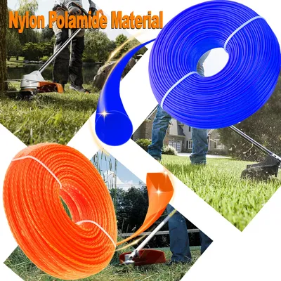 100M* Nylon Trimmer Line, Diameter 2.4 Mm,Length 100M,Round Grass Trimmer, Thread, Weed Trimmer, Brush Cutter Threads for Park