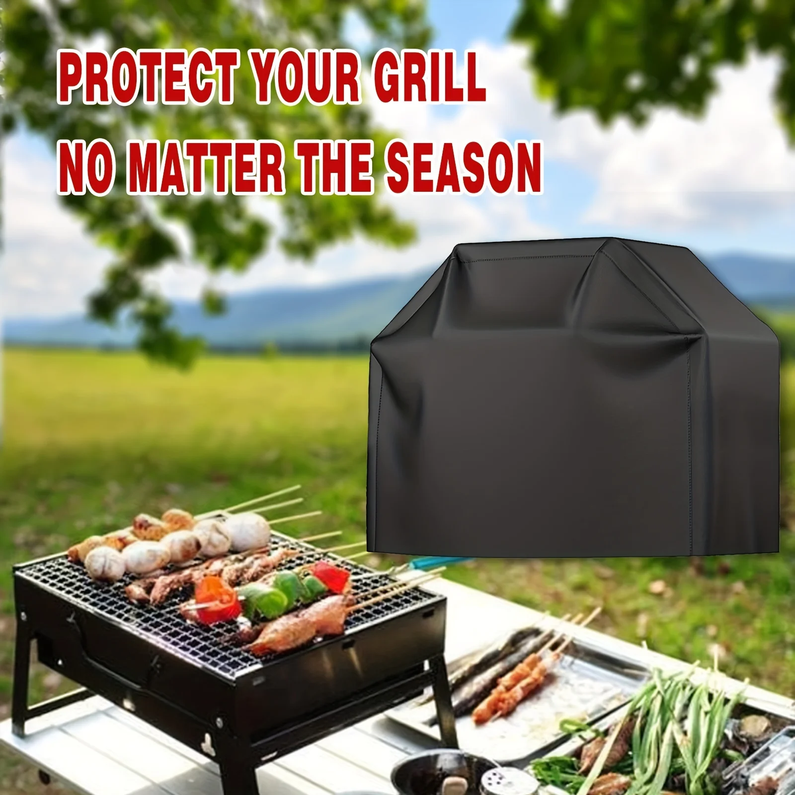 Die Grillabdeckungen sind für die meisten Marken geeignet, die Rips und die Gasbeständigkeit beständig sind für Weber-, Char-Broil- und Nexgrill-Grills Image