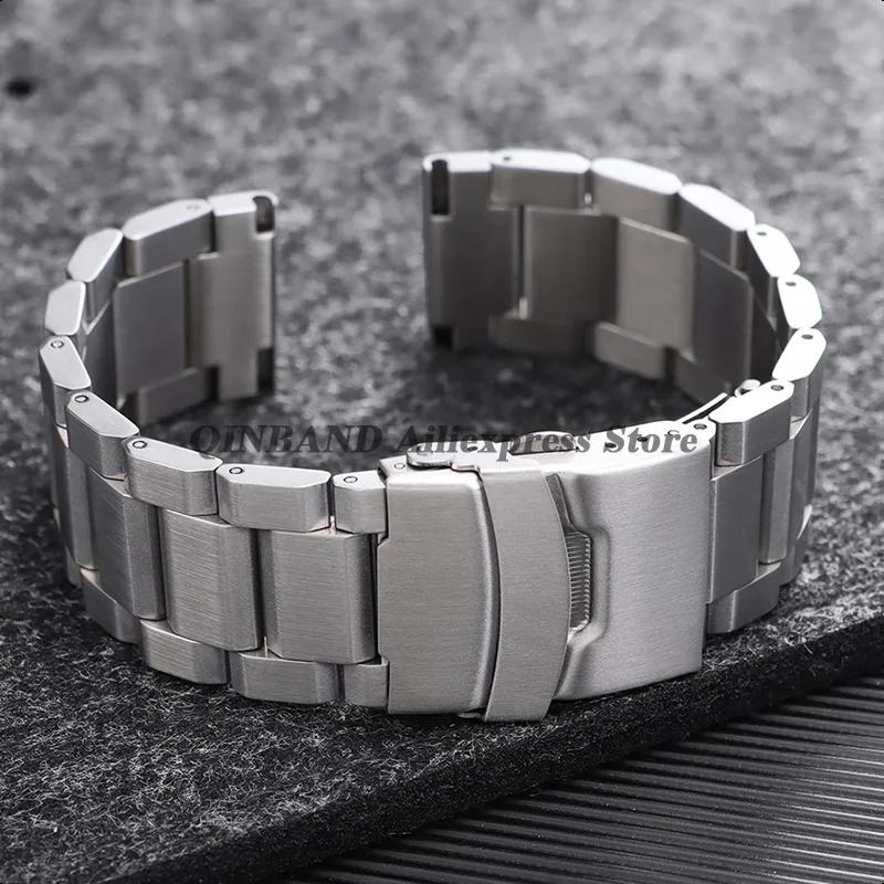 18mm 19mm 20mm 21mm 22mm 23mm 24mm 25mm Edelstahl Uhr Band Straps Faltschließe Armbänder Universal Männer Sport Armband Image
