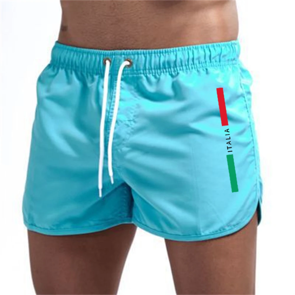 Schnell trocknende Strandshorts für Herren, Sommer-Badeanzug, lässig, Sport, Herren, Schwimmen, neuer modischer Strand Image