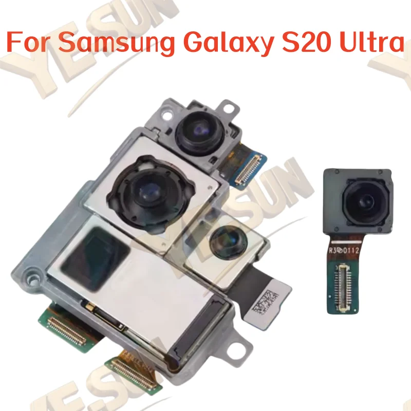 Set fotocamera per Samsung Galaxy S20 Ultra SM-G988U/U1 SM-G988B/DS Fotocamera frontale + Telefonia + Ampio + Fotocamera principale