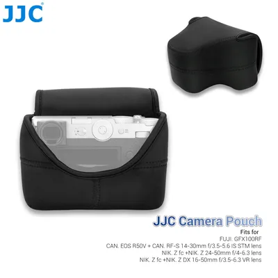 JJC Ultra Light Neoprene Camera Compatible with Fujifilm Fuji GFX100RF Compact Camera Pouch For Fuji Camera Accessories