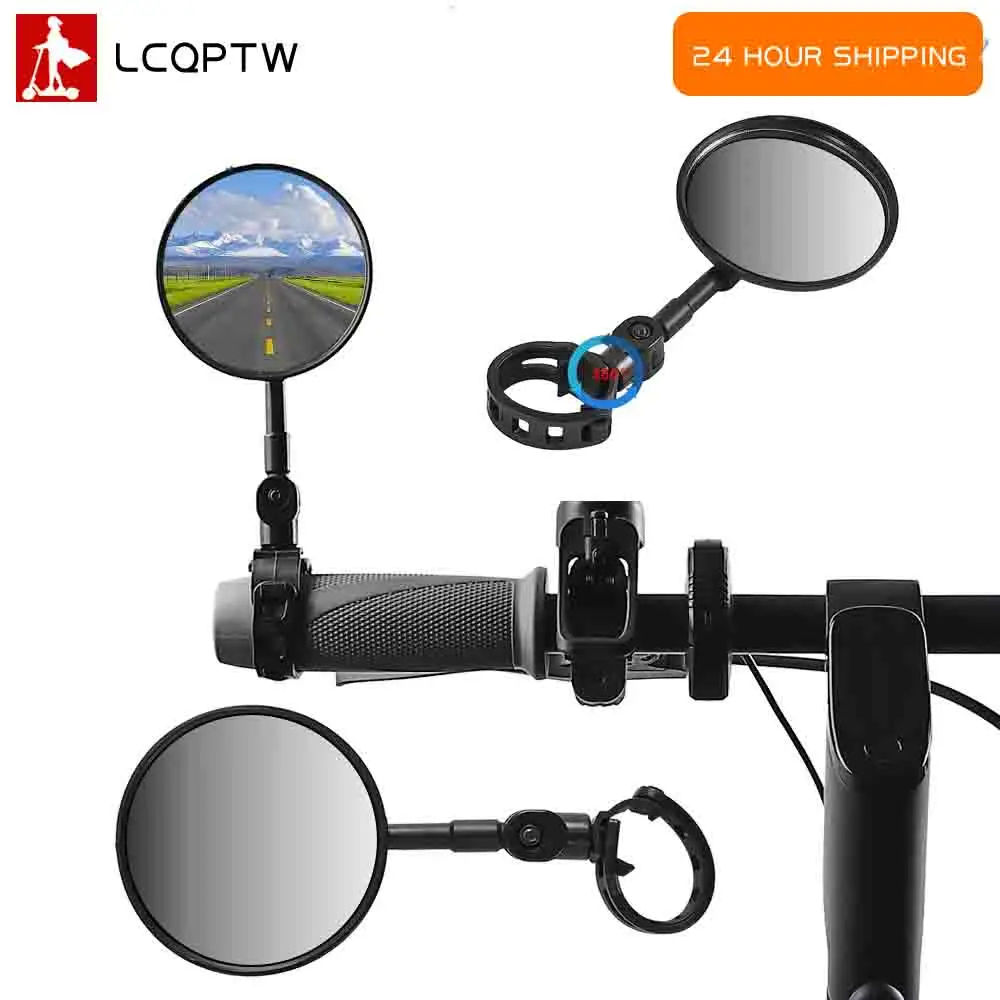 Elektrische Roller Lenker Rückspiegel Für Ninebot F20 F30 F40 Kickscooter Rotation Einstellbare Spiegel Reiten Radfahren Spiegel Image