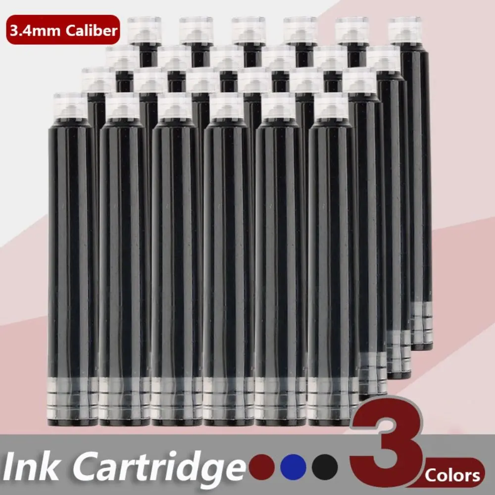 10 Teile/satz Hohe Qualität 3,4mm Kaliber Tinte Patrone Blau/Rot/Schwarz Kunststoff Material Stift Tinte Einfache Design allgemeine Tinte Geschenk Image