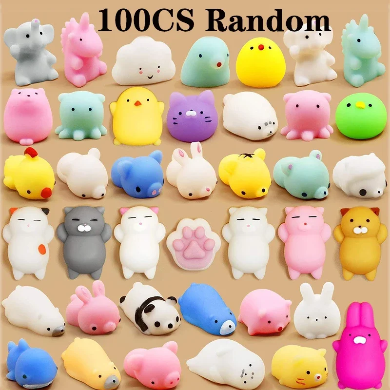 50/100PCS Regalo Del Partito Dei Bambini Giocattoli Squishy Animale Sveglio Antistress Palla Spremere Mochi Abreact Morbido Appiccicoso Alleviare Lo Stress Squishy giocattoli