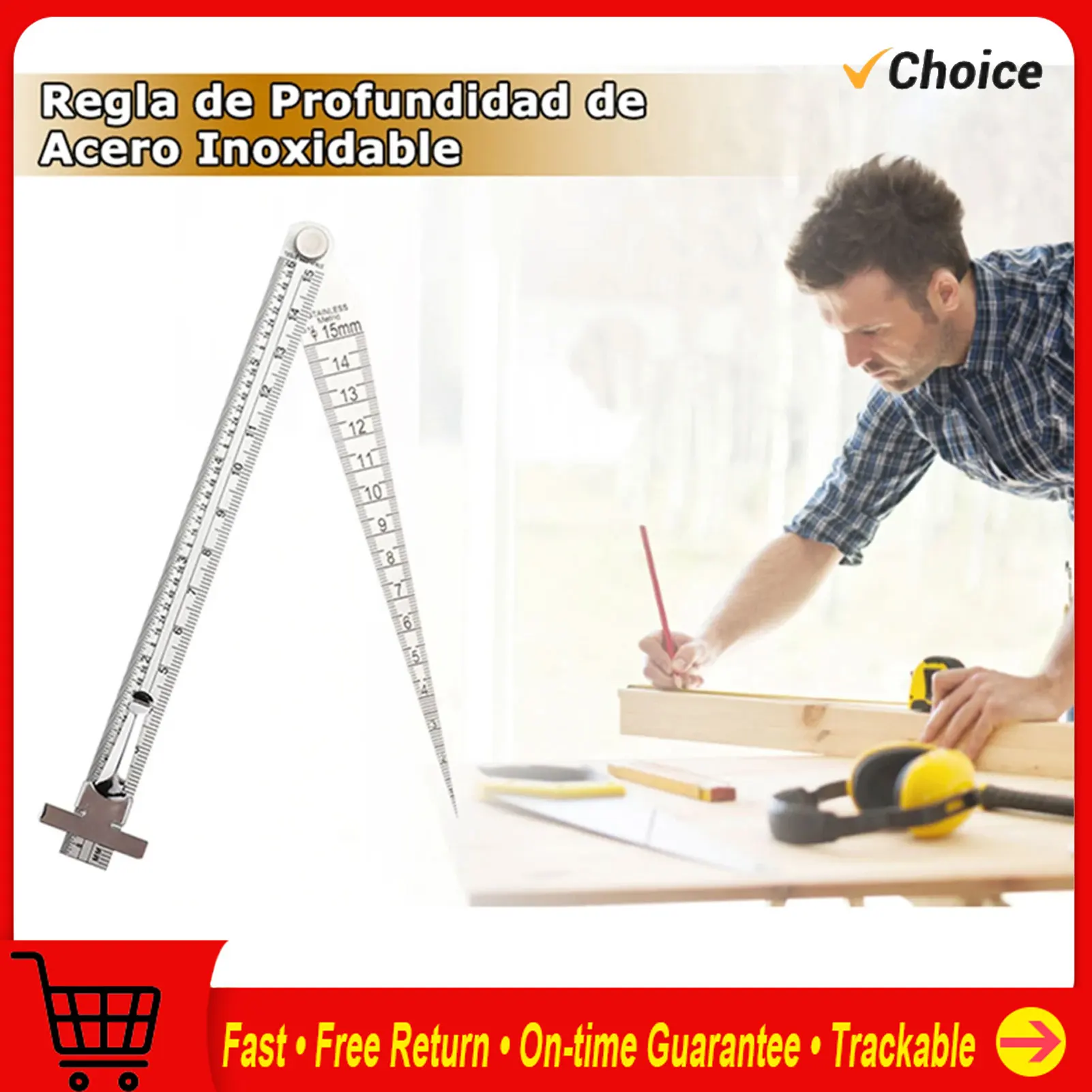 Tiefenmesser Fühlerlehre Edelstahl Schweißen Kegel Spaltlehre Tiefenlineal Lochinspektionswerkzeug Kegellehre Lochgrößenlehre Image