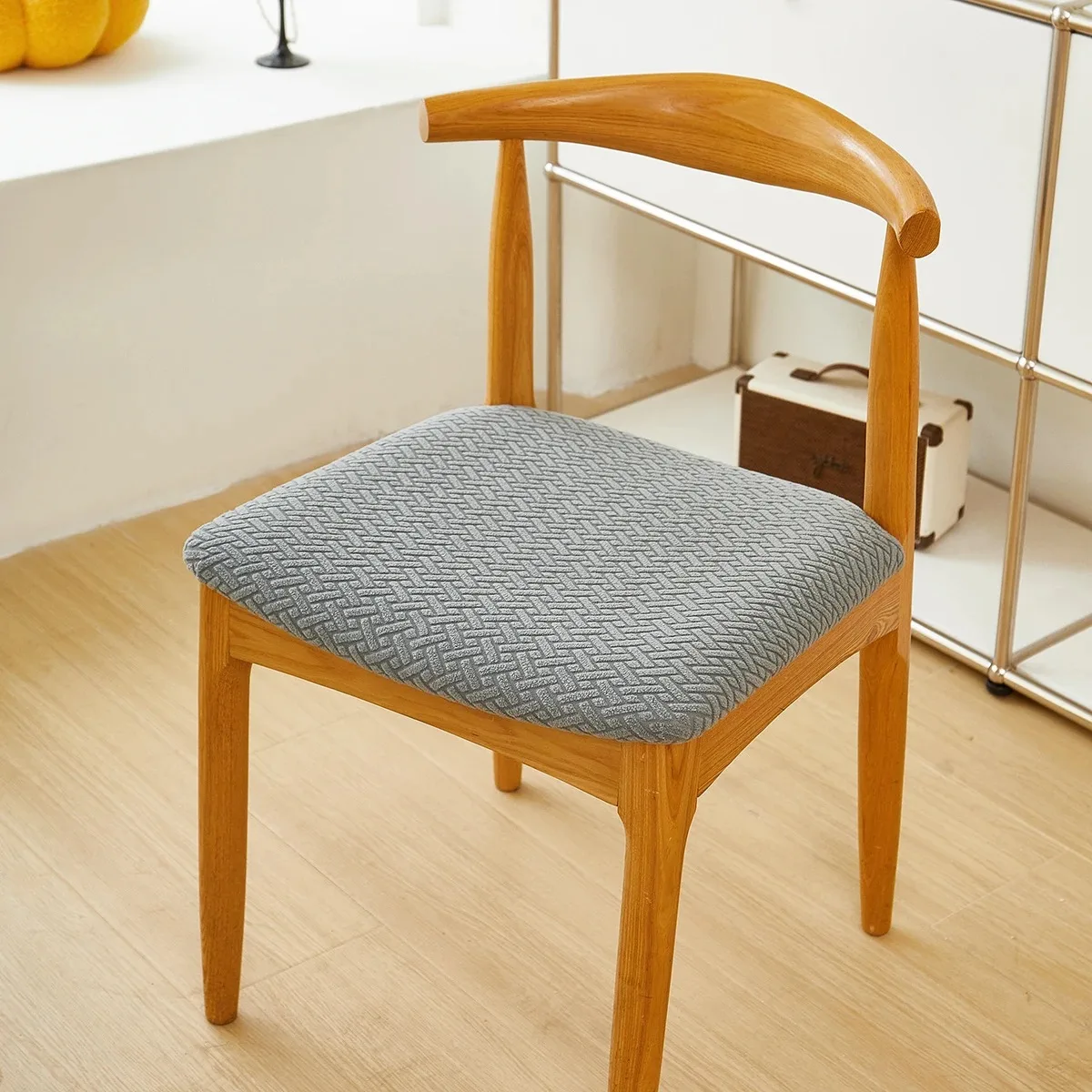 1PC L Jacquard Elastische Abdeckung für Stuhl Universal Größe Stuhl Abdeckung Elastische Haus Sitz Wohnzimmer Stühle Abdeckungen für haus Esstisch