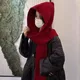 Moda Passamontagna Sciarpa Cappello Cappuccio lavorato a maglia da donna Sciarpa Paraorecchie caldi Berretto Pullover di lana Cappello Collo Colletto Sciarpa Berretto Cofano da sci