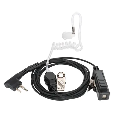 ABBREE Walkie Talkie Headset 2Pin M Stecker Hochleistungs-Lautsprecherrohr-Ohrhörer mit Mikrofon Big PTT für Motorola Two Way Radio