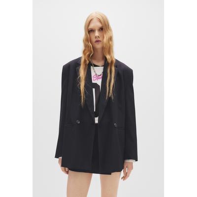 Oversize Pinstripe Blazer