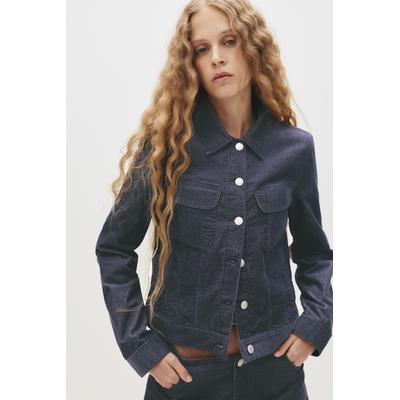 Fitted Micro Corduroy Jacket