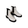 Chelseaboots CALVIN KLEIN JEANS "CHUNKY CHELSEA BOOT LTH", Damen, Gr. 37, braun (dunkelbraun), Leder, Elastischer Einsatz, klassisch, Schuhe, Schlupfboots, Stiefelette mit praktischer Anziehlasche