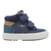 Sneaker KANGAROOS "KAVU PRIMO V", Gr. 27, k blau, safari party, Synthetik, Textil, sportlich, Schuhe, Warmfutter