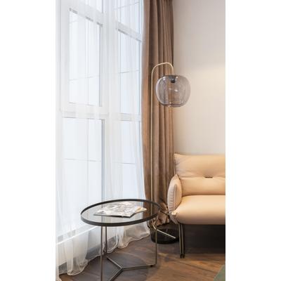 Vorhang HOME WOHNIDEEN "CROSTA" Gr. 5, weiß, B:375cm H:120cm, Polyester, Gardinen, Faltenbandstore Leinenstruktur CROSTA Image
