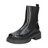 Stiefelette STEVE MADDEN "STEVE MADDEN Stiefelette Leder", Damen, Gr. 36, schwarz, Leder, casual, Schuhe