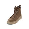 Stiefelette MARC O'POLO "mit Innenzipper", Damen, Gr. 40, grau (schwarz taupe), Obermaterial: 100% Leder (Rind), unifarben, Schuhe