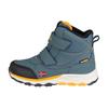 Winterstiefel TROLLKIDS "KIDS HAFJELL WINTER BOOTS", Gr. 30, blau (steel blau, navy, mango), Synthetik, mehrfarbig, sportlich, Schuhe, wasserdicht, Klettverschluss, reflektierende Details