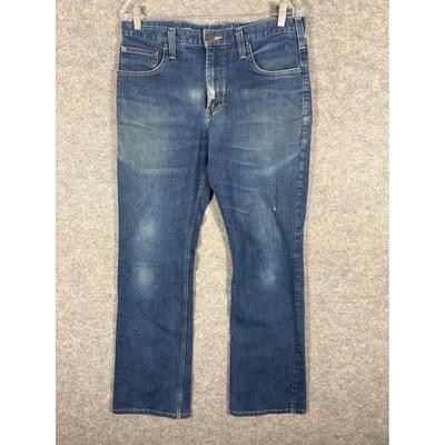 Carhartt Jeans | Carhartt Rugged Flex Relaxed Fit Bootcut Jeans Mens 33x32 Blue Denim Casual | Color: Blue | Size: 33