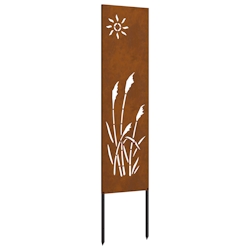 vidaXL Garten dekoratives Panel Sonstiges Rostig 32 x 140 cm Image