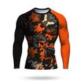 Per uomo Unisex T-shirt da corsa Maglia atletica Maglietta da Palestra Maglietta Fitness Camicia da allenamento Blocco di colore Manica Lunga Maglietta Geometrico UPF 50 Resistente ai Raggi UV