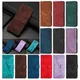 Custodia Flip per Xiaomi Poco C75 C65 X6 M6 Plus M7 Pro Redmi Nota 13 14S 14R 14C 13X Custodie Portafoglio in pelle geometrica Cover posteriore