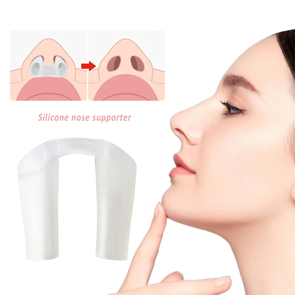 1 stücke Postoperative Nasenkorrektur Nasenloch Unterstützung Nase Korrektur Fixateur Silikon Nase Gestaltung Nasenkorrektur Einstellen Schönheit Pflege Image