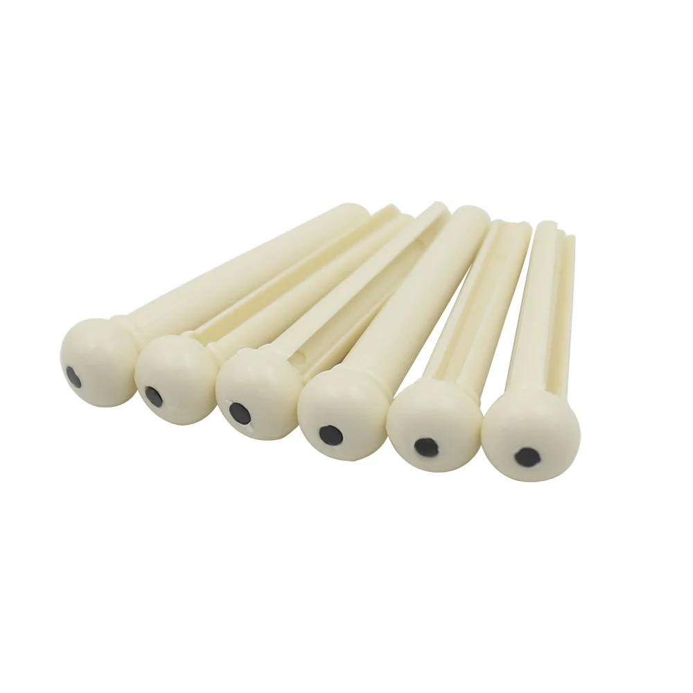 6Pcs ABS Plastic Guitar Tuning Pegs Wooden Guitar String Tuning Pegs String Tightening Pegs Guitar Replacement Accessories ﻿