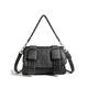 Borsa a tracolla da donna con rivetti e teschio gotico per Halloween, borsa a tracolla punk rock per feste e serate fuori