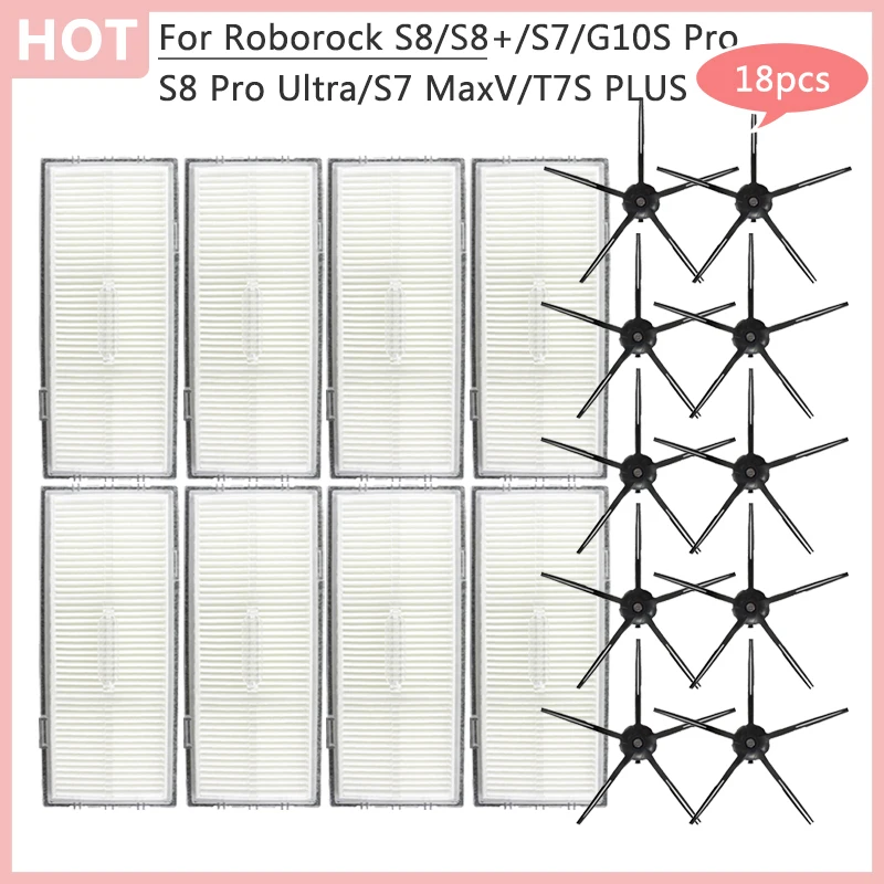 Innenraum-Ersatzteile für Roborock S7/S7 MaxV/S7 MaxV Plus/S7 MaxV Ultra/T7S PLUS Hepa-Filter Seitenbürste Staubsauger Image