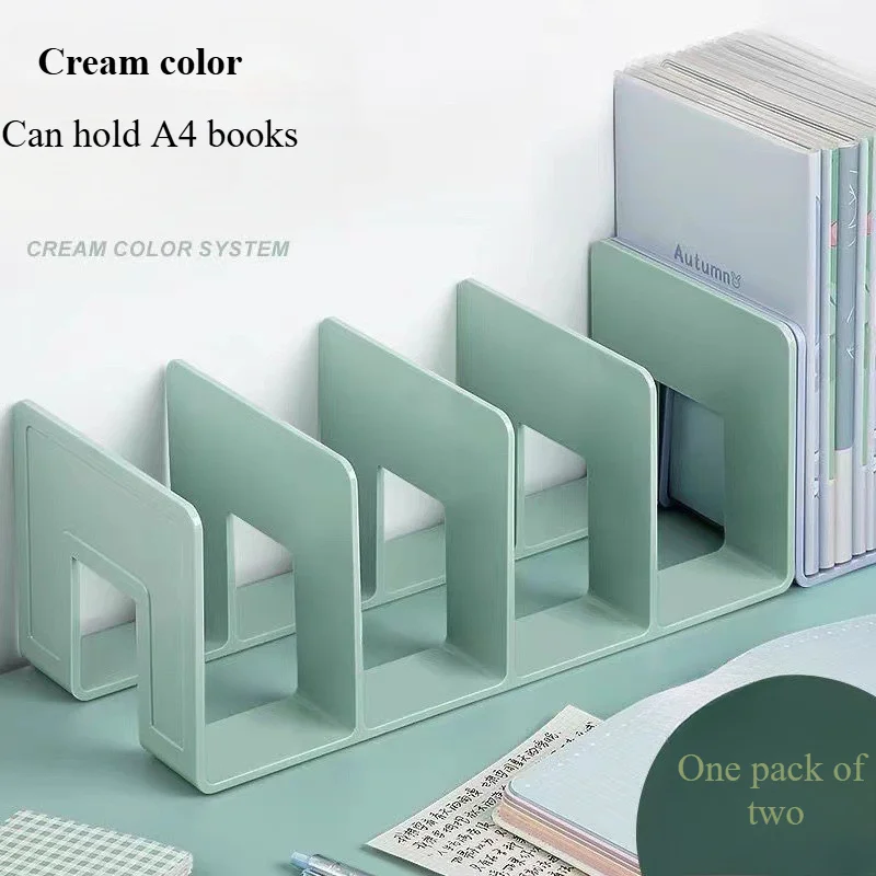 Acrylic Bookends Book Stand Durable Office Supplies Multifunction Wardrobe Divider Shelf Desk Organizer for Table Libraries