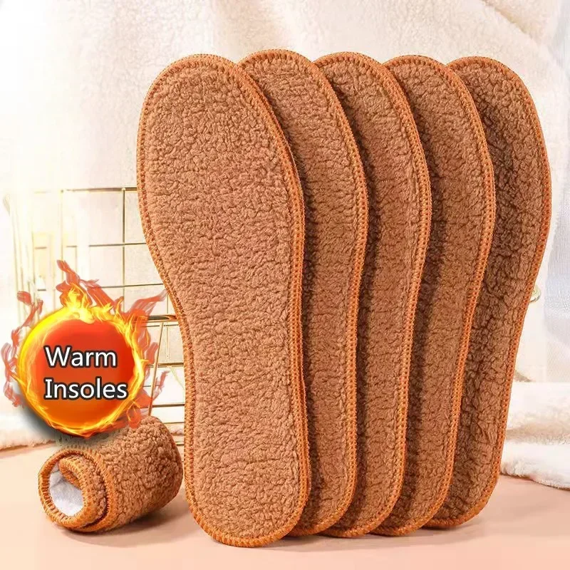 NEUE Alpaka Plüsch Warme Einlegesohle Turnschuhe Schuh Sohle Thermische Einsatz Winter Laufsport Casual Schuhe Einlegesohlen Männer Frau Heizung Pads