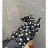 Lady Polka Dot Mic Farbe Gummiband Wadenstiefel Herbstschuhe Schwarz Weiß Runway Neu Kommen Sommer Täglich Sexy Tanzstiefel Größe