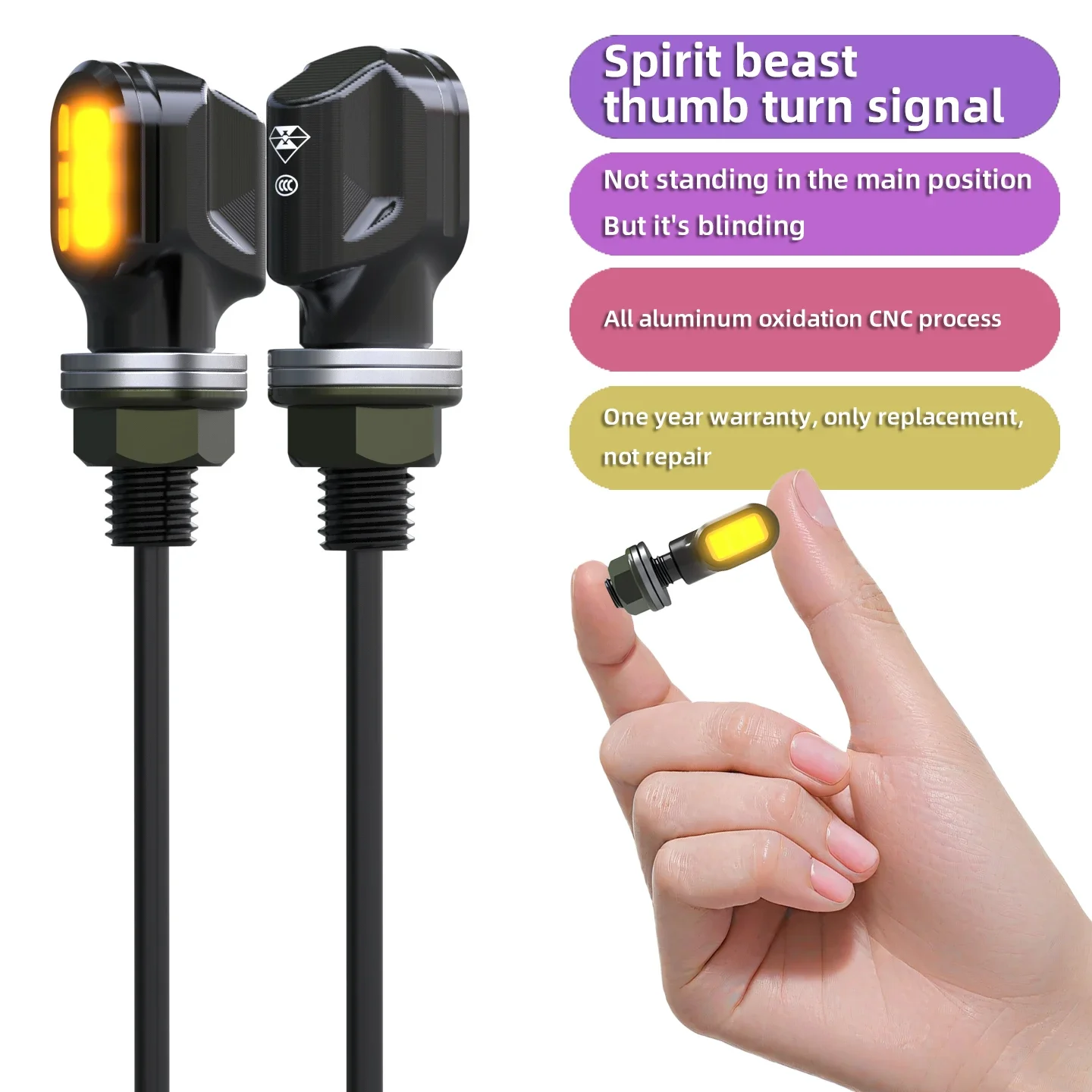 Mini indicatore di direzione a LED per scooter elettrico 12V indicatore di direzione universale ad alta luminosità indicatori di direzione anteriori e posteriori per moto