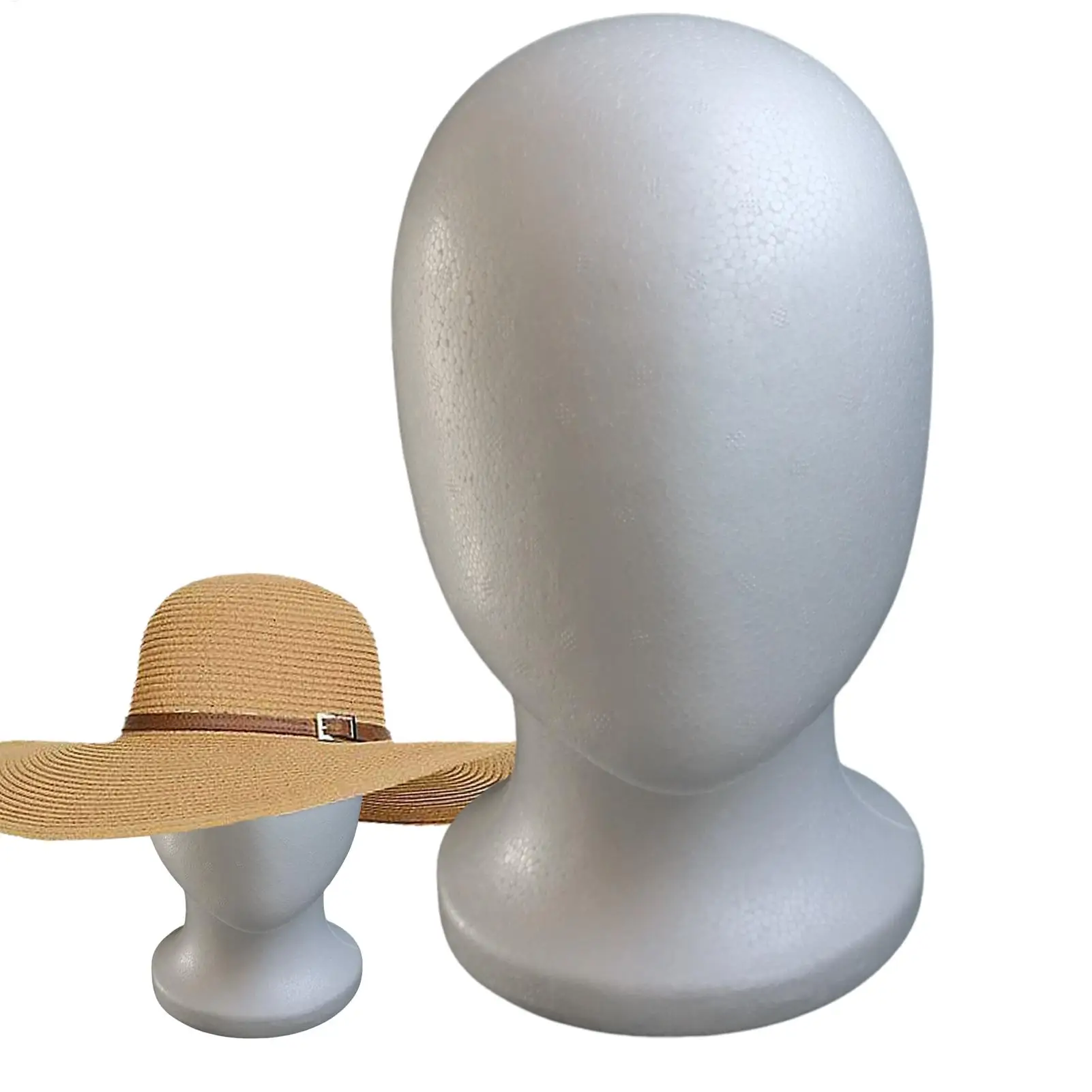 Männlich Weiblich Styropor Mannequin Manikin Kopf Modell Schaum Perücke Haar Hut Display Image
