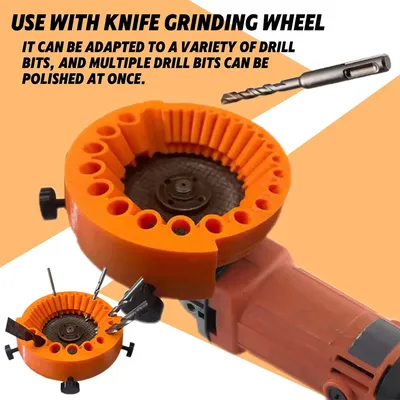Multipurpose Drill Bit Grinding Sharpener Polishing Grinding Tool 125mm Angle Grinder Powered Tool Parts For 2-13mm Drill Bits