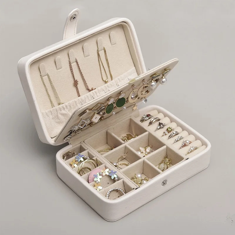 Leather Jewelry Box Organizer Jewelry Display Jewelry Boxes and Packaging Ring Box Suitable for Earrings and Rings