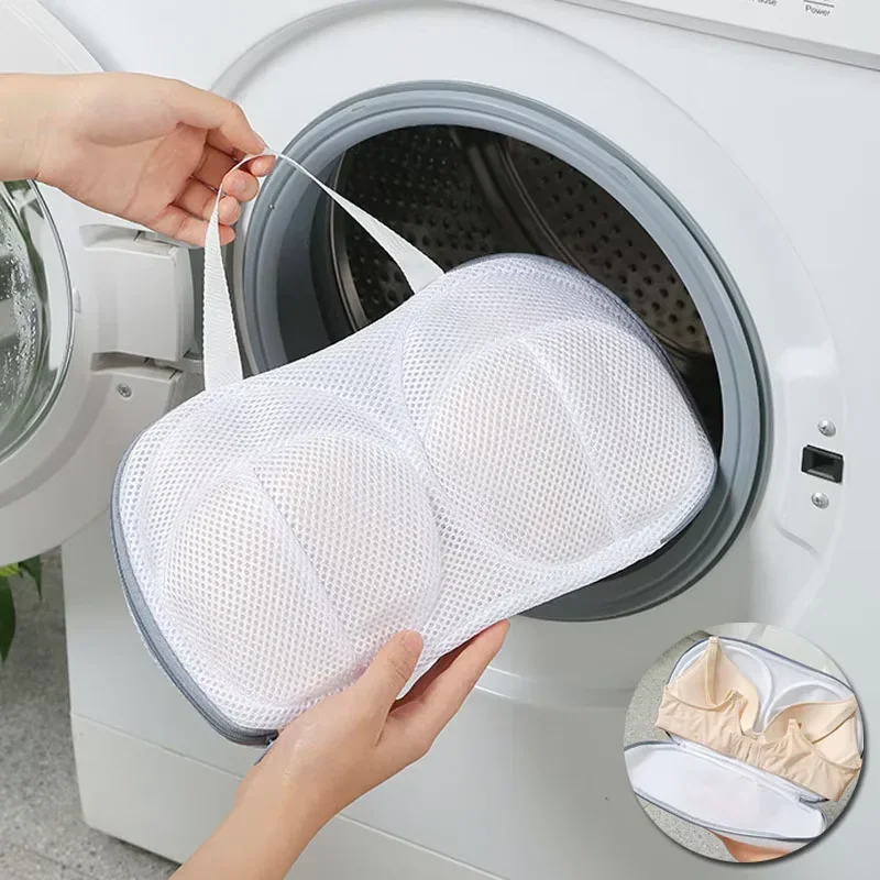 Exquisite bra mesh laundry bag suitable for washing machine underwear bra washing bag with zipper anti-deformation bag