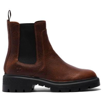 Timberland - Women's Cortina Valley Mid Chelsea Boot - Freizeitstiefel 41,5 | EU 41 braun/schwarz Image