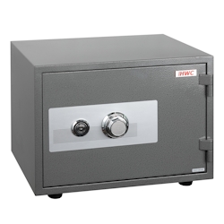 Proregal Tresor mit Doppelbolzenverriegelung | HxBxT 38x50x44cm | 44kg Metall | 19L | feuerfest (60min) Safe Geldschrank | Grau Image