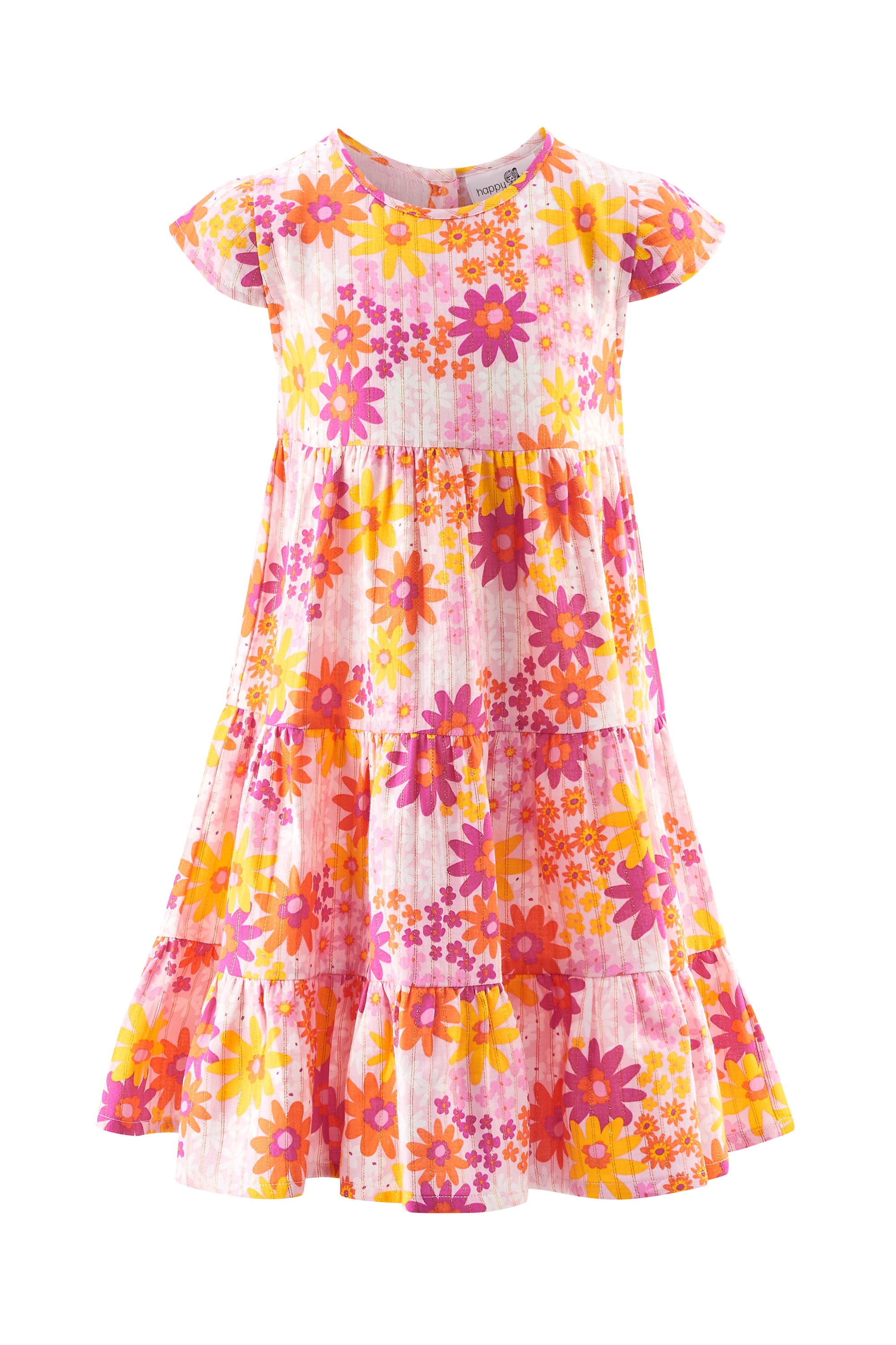 Sommerkleid HAPPY GIRLS "Mädchenkleid", Mädchen, Gr. 116, EURO-Größen, rosa (rose), Stoff, 100% Baumwolle, normal, Kleider Image