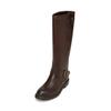 Stiefel MARC O'POLO "aus hochwertigem Rindleder", Damen, Gr. 39, braun (schwarz braun), Obermaterial: 100% Leder (Rind), unifarben, Schuhe