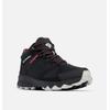 Wanderschuh COLUMBIA "PEAKFREAK™ HERA MID OUTDRY™", Gr. 39, schwarz, deep madeira, Mesh, Synthetik, sportlich, Schuhe, wasserdicht