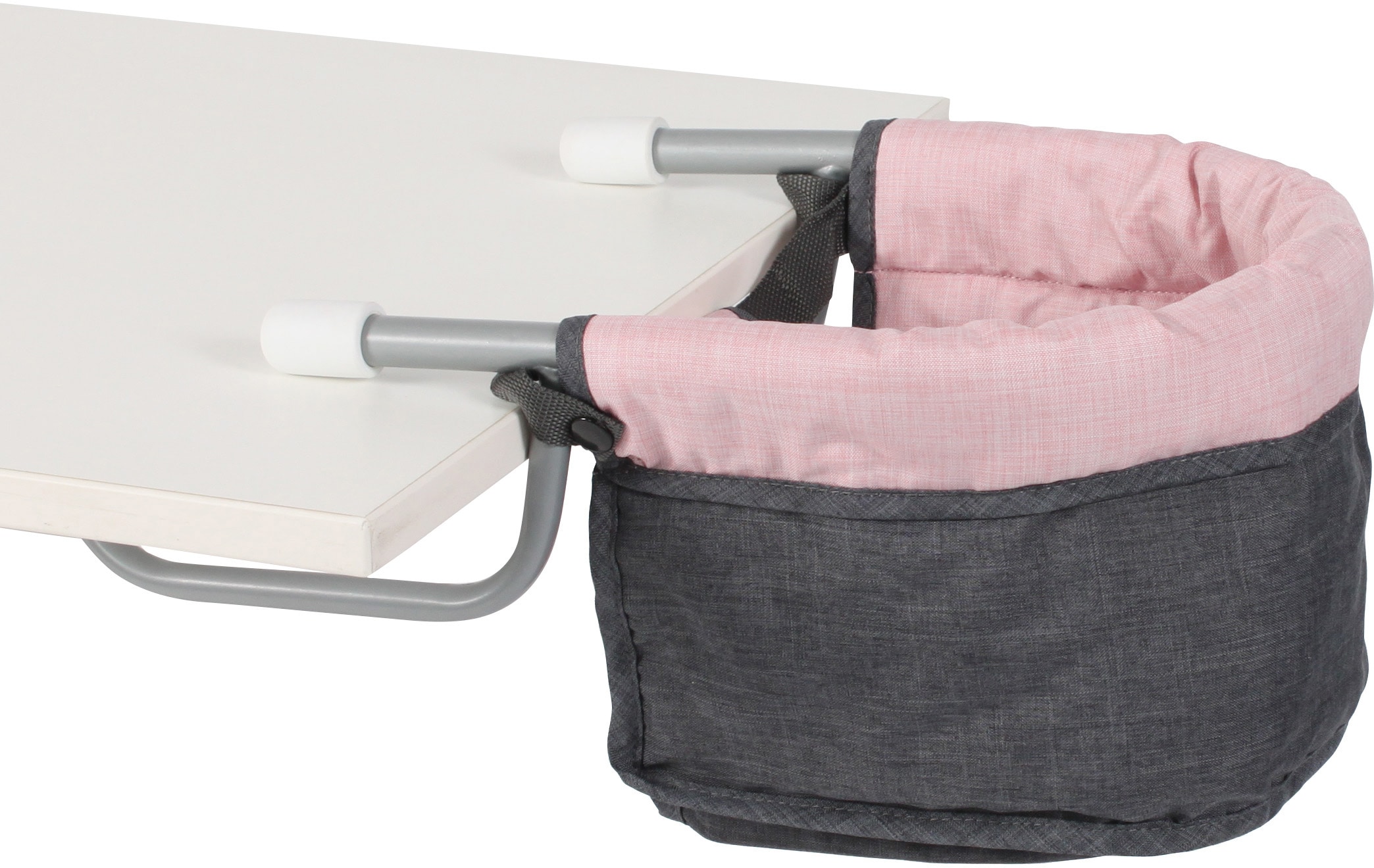 Puppen-Tischsitz CHIC2000 "Corallo", rosa (grau, rosa), Puppenausstattungen, KinderB:42cm H:20cm T:42cm, Kunststoff, Polyester, Stahl, B:42cm H:20cm T:42cm