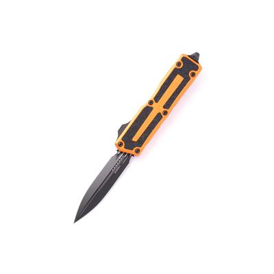 Microtech Scarab II Gen III D/E Standard 3.95in Automatic Folding Knife Double-Action OTF Orange/Black 1280-1OR