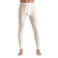 Hanro Mens Wool & Silk Long John (Medium, Cream)