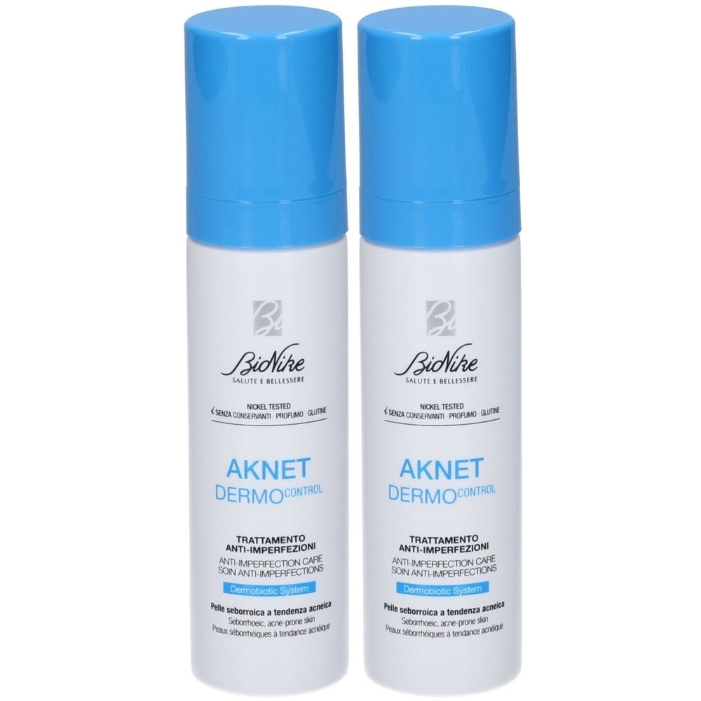 BioNike Aknet Dermocontrol Trattamento Normalizzante 2x40 ml Crema