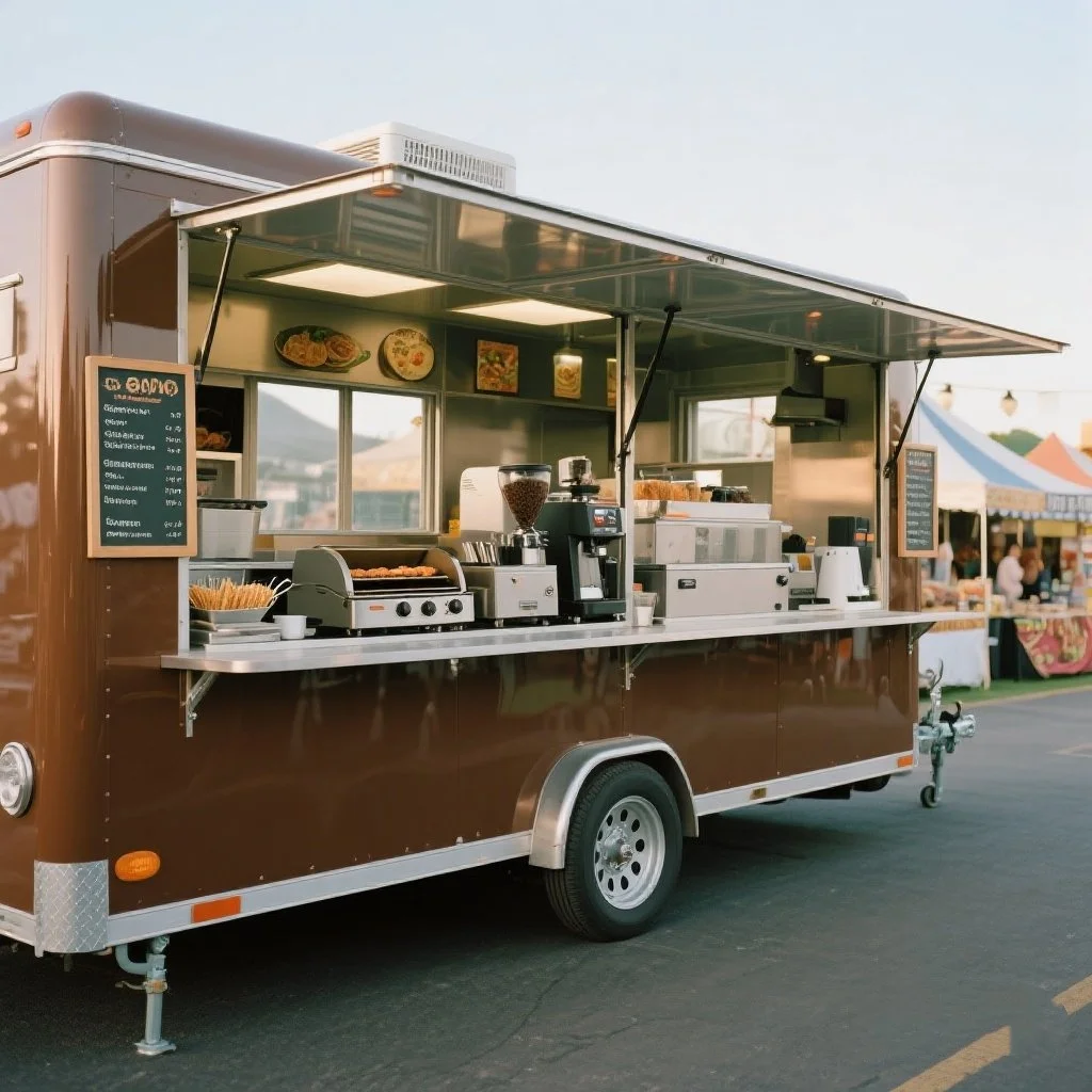 Vente chaude BBQ camion de nourriture chariots de vente de rue rapide remorque de camion de café de crème glacée remorque de nourriture carrée Mobile