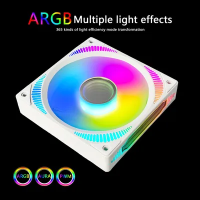 MANMU 120mm Mirror Cooling Rgb Fans For Pc Computer Fan 5V/3Pin Pc Rgb Case Fan 12V